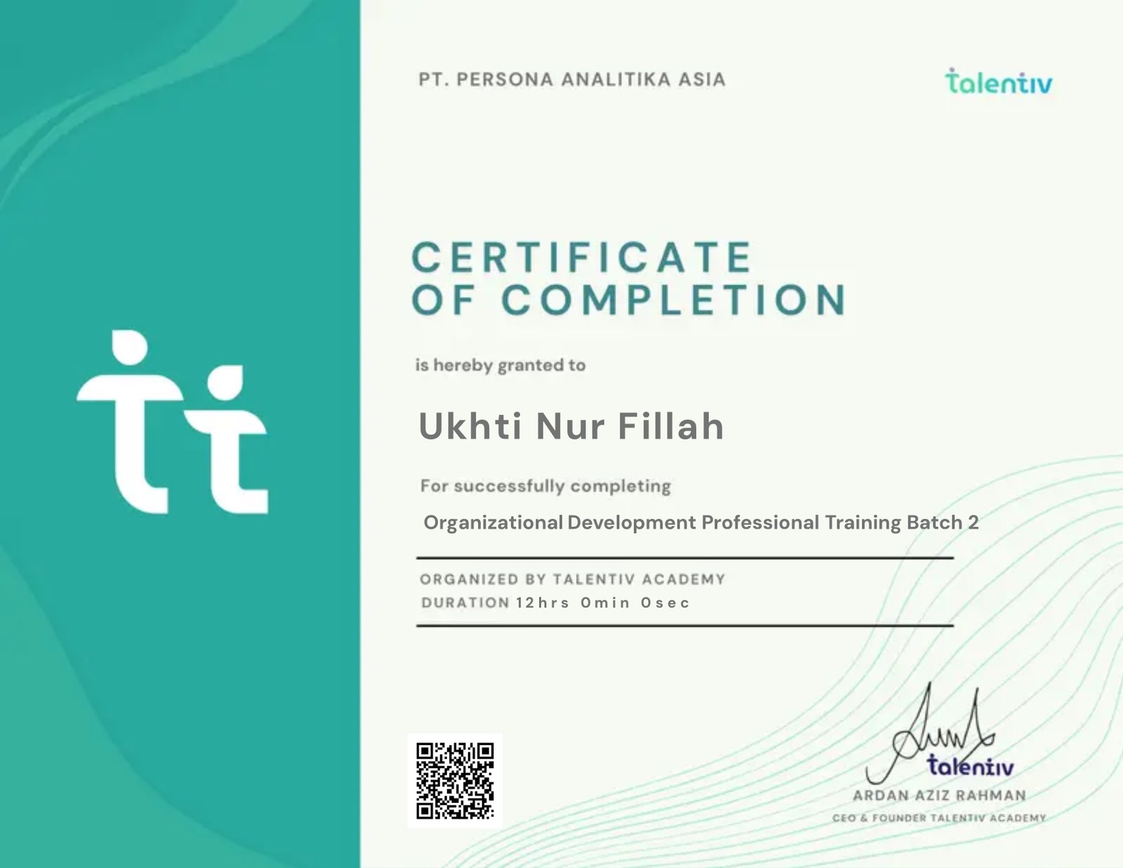 Organizational Development Professional Training Batch 2